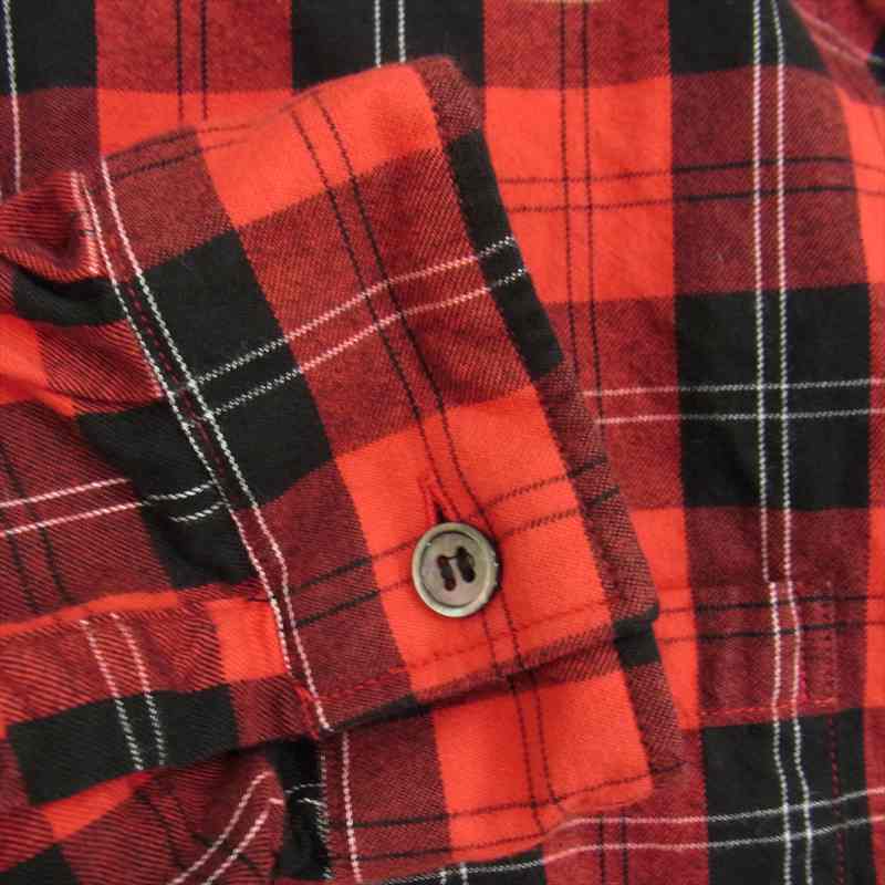 UNDERCOVER アンダーカバー 21AW 2A4402 UNDERCOVERISM アンダーカバイズム コットン チェック シャツ レッド系 2【新古品】【未使用】【中古】