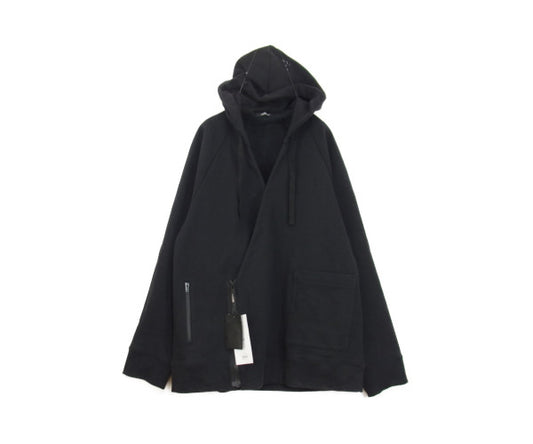 UNDERCOVER アンダーカバー 20AW UCZ4802 度詰裏毛 キモノ ジップ パーカー ブラック系 4【新古品】【未使用】【中古】