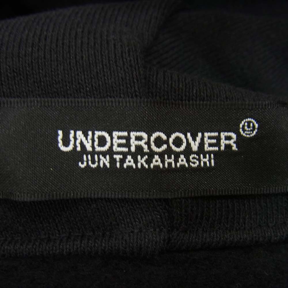 UNDERCOVER アンダーカバー 20AW UCZ4802 度詰裏毛 キモノ ジップ パーカー ブラック系 4【新古品】【未使用】【中古】