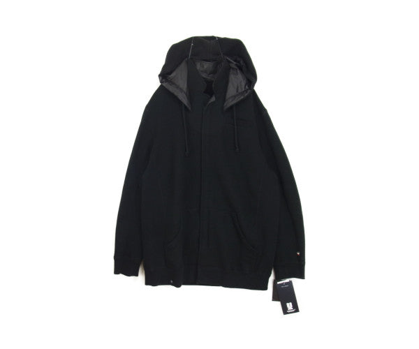 UNDERCOVER アンダーカバー 21AW UC2A4102-1 ビキモウウラケ フード付 ラペル Pe 切替 ジップ ジャケット フード付 スウェット ジャケット ブラック系 3【美品】【中古】