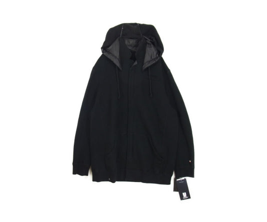 UNDERCOVER アンダーカバー 21AW UC2A4102-1 ビキモウウラケ フード付 ラペル Pe 切替 ジップ ジャケット フード付 スウェット ジャケット ブラック系 3【美品】【中古】