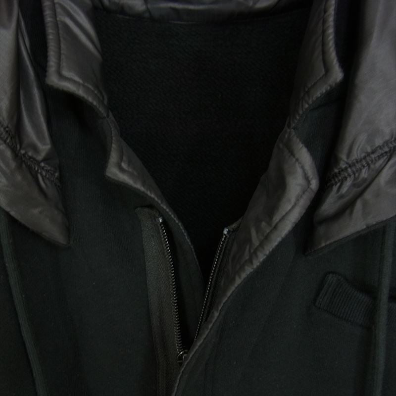 UNDERCOVER アンダーカバー 21AW UC2A4102-1 ビキモウウラケ フード付 ラペル Pe 切替 ジップ ジャケット フード付 スウェット ジャケット ブラック系 3【美品】【中古】