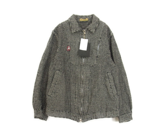 UNDERCOVER アンダーカバー 17AW UST9203 パッカリング Bz 縮絨 CK チェック ブルゾン ブラック系 3【極上美品】【中古】