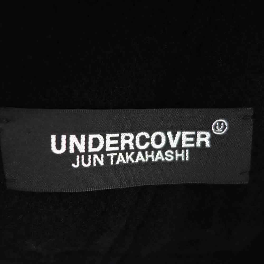 UNDERCOVER アンダーカバー 21AW UC2A4208 縮絨 ウール フード レイヤード ブルゾン ジャケット ネイビー系 ブラック系 2【美品】【中古】