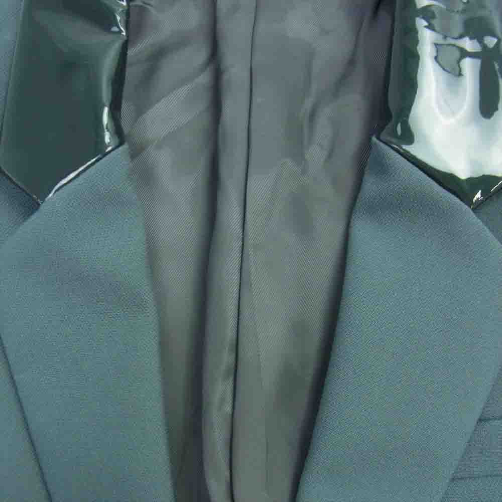 UNDERCOVER アンダーカバー 21AW UC2A4305 ロゴ シングル コート 袖 ダウン 切替 コート ブルー系【極上美品】【中古】