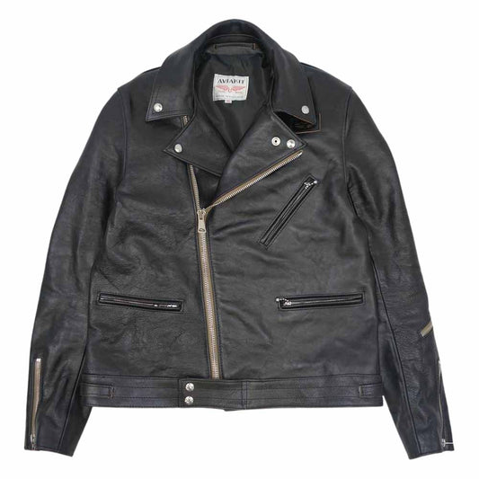 Lewis Leathers ルイスレザー 441T 茶芯 フルベジタブルタンニン CYCLON TF サイクロン タイトフィット カウハイド ベジタン ライダース ジャケット ブラック系 40【新古品】【未使用】【中古】