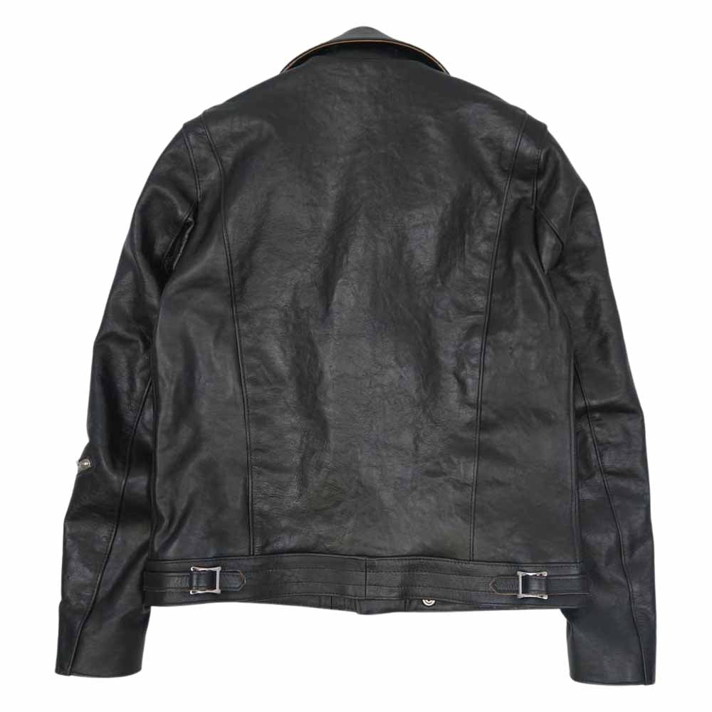 Lewis Leathers ルイスレザー 441T 茶芯 フルベジタブルタンニン CYCLON TF サイクロン タイトフィット カウハイド ベジタン ライダース ジャケット ブラック系 40【新古品】【未使用】【中古】