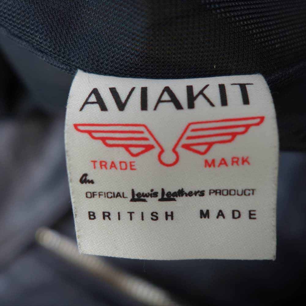 Lewis Leathers ルイスレザー 441T 茶芯 フルベジタブルタンニン CYCLON TF サイクロン タイトフィット カウハイド ベジタン ライダース ジャケット ブラック系 40【新古品】【未使用】【中古】