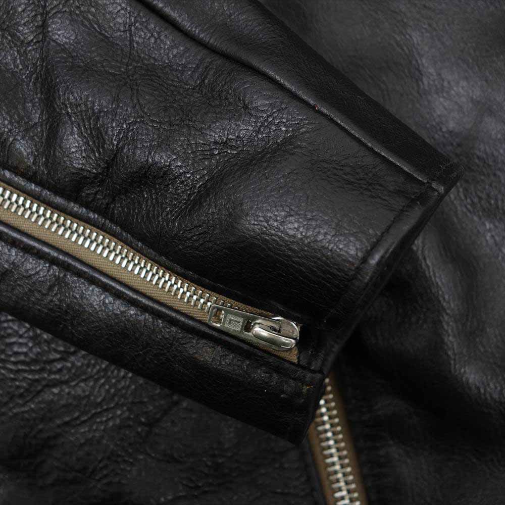 Lewis Leathers ルイスレザー 441T 茶芯 フルベジタブルタンニン CYCLON TF サイクロン タイトフィット カウハイド ベジタン ライダース ジャケット ブラック系 40【新古品】【未使用】【中古】