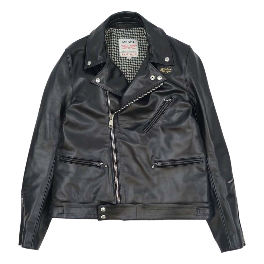 Lewis Leathers ルイスレザー 441T 限定 CYCLON TF THIN HORSEHIDE サイクロン シン ブラック ホース レザー ライダース ジャケット ブラック系 40【新古品】【未使用】【中古】
