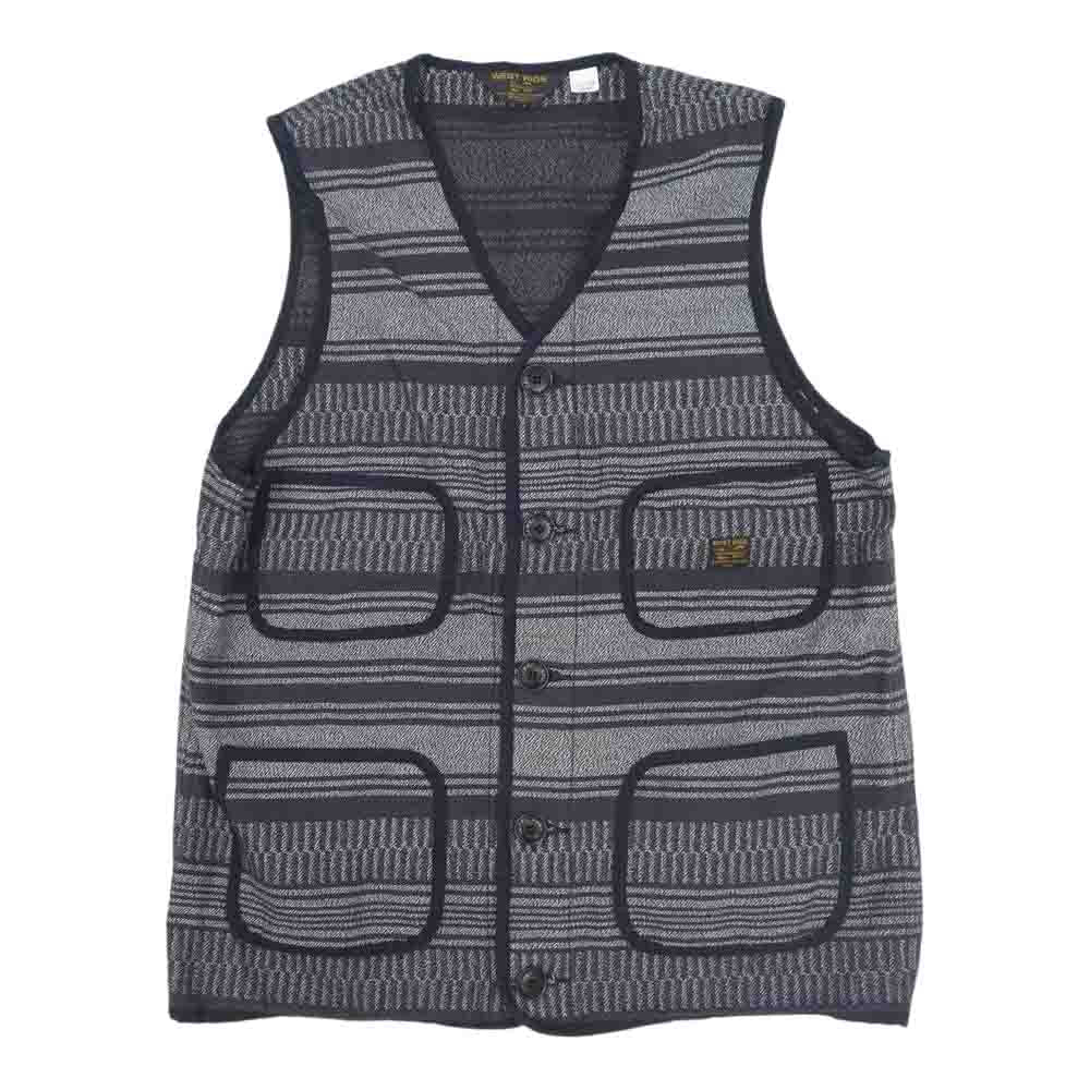WEST RIDE BLACK SHADOW RUG VEST ラグ ベスト ブラック系 XL【美品】【中古】