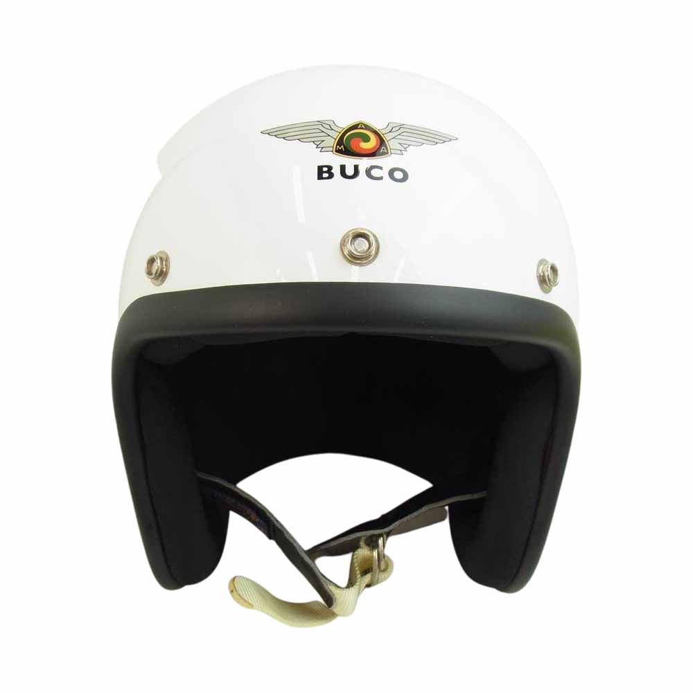 TOY'S McCOY トイズマッコイ BUCO ブコ ジェット ヘルメット エクストラブコ　ＡＭＡ　プレーンベース　ホワイト ホワイト系 60-61【美品】【中古】
