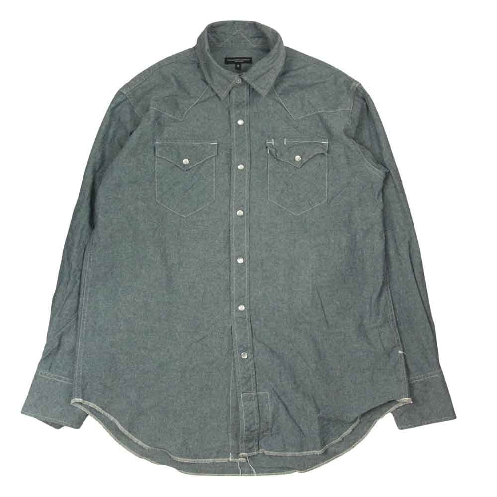 Engineered Garments エンジニアードガーメンツ Western Shirt Cone Chambray コーンシャンブレー ウエスタンシャツ インディゴブルー系 S【中古】