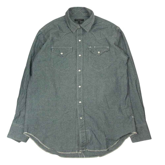 Engineered Garments エンジニアードガーメンツ Western Shirt Cone Chambray コーンシャンブレー ウエスタンシャツ インディゴブルー系 S【中古】