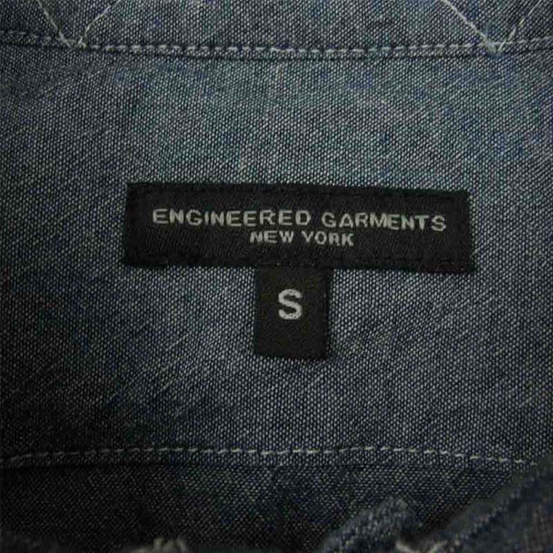 Engineered Garments エンジニアードガーメンツ Western Shirt Cone Chambray コーンシャンブレー ウエスタンシャツ インディゴブルー系 S【中古】