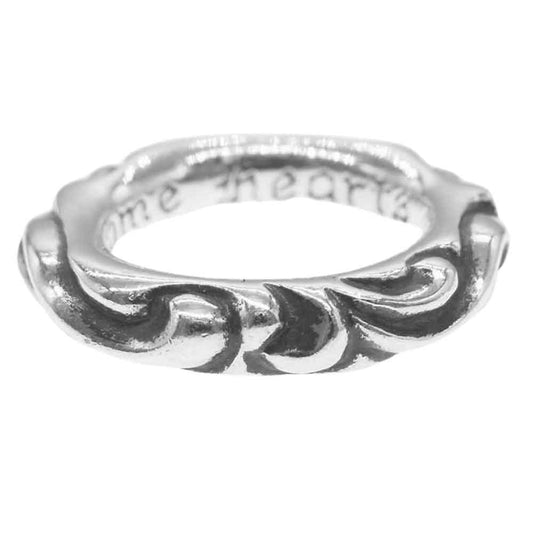 CHROME HEARTS クロムハーツ（原本有） SCRL BAND スクロールバンド リング シルバー系 10号【中古】