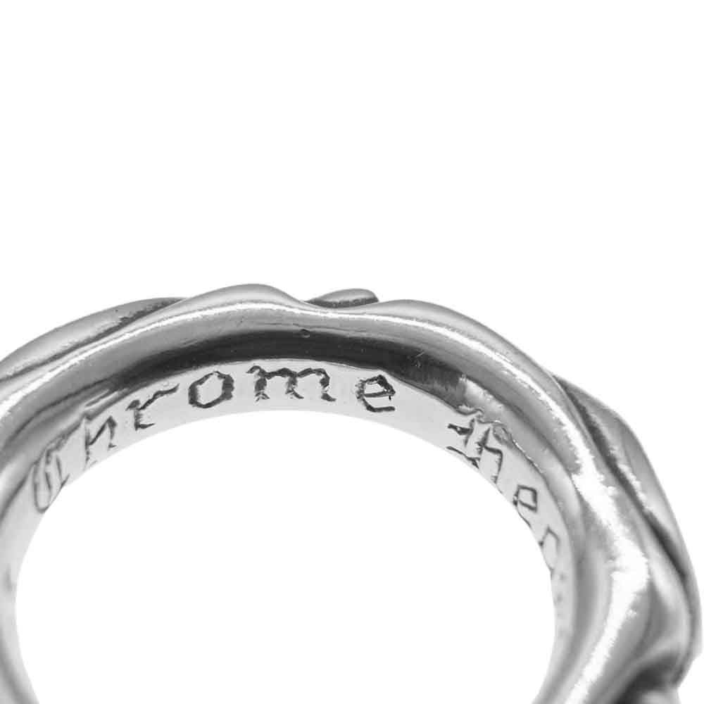 CHROME HEARTS クロムハーツ（原本有） SCRL BAND スクロールバンド リング シルバー系 10号【中古】