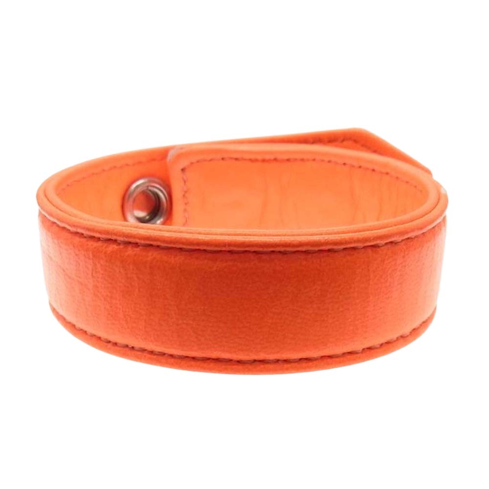 CHROME HEARTS クロムハーツ（原本有） 3BTN 2SNP クロスボール ボタン ブレスレット オレンジ系【中古】