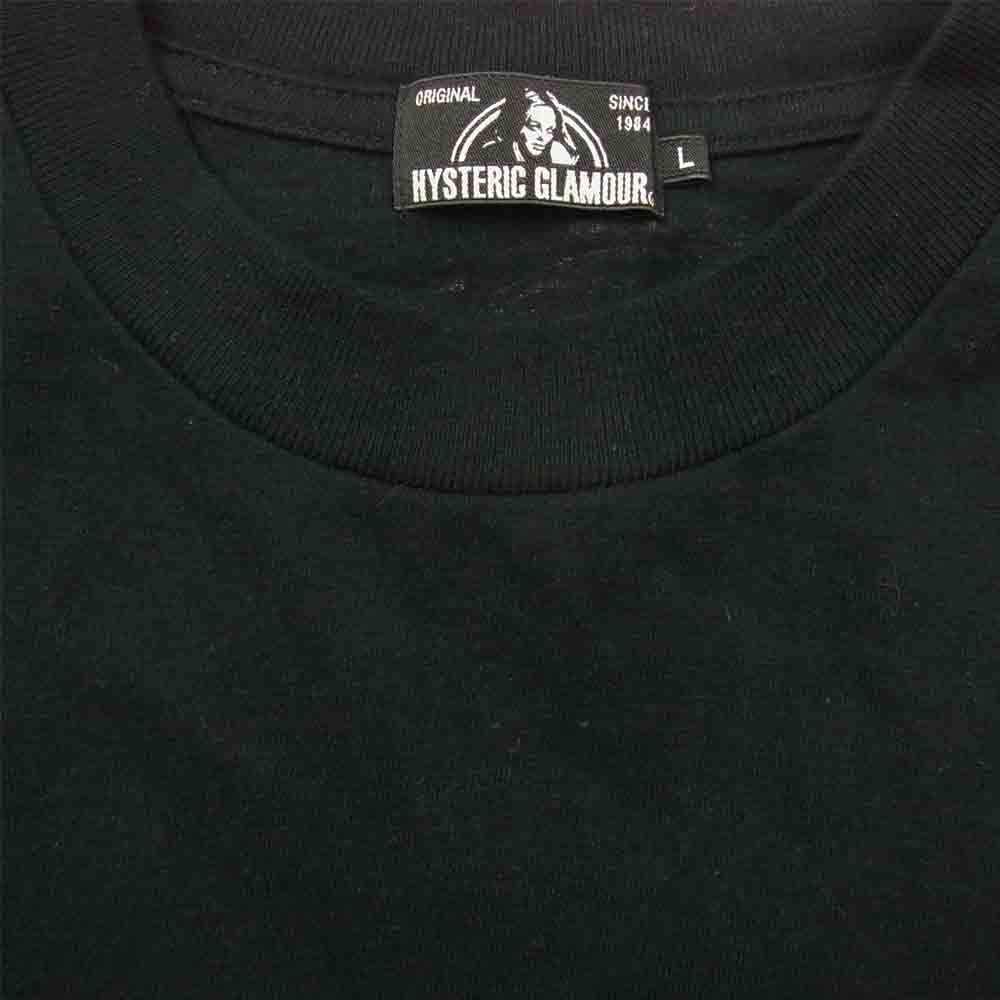 HYSTERIC GLAMOUR ヒステリックグラマー 02202CT17 VIXEN GIRL オーバーサイズ Tシャツ 半袖 ブラック系 L【中古】