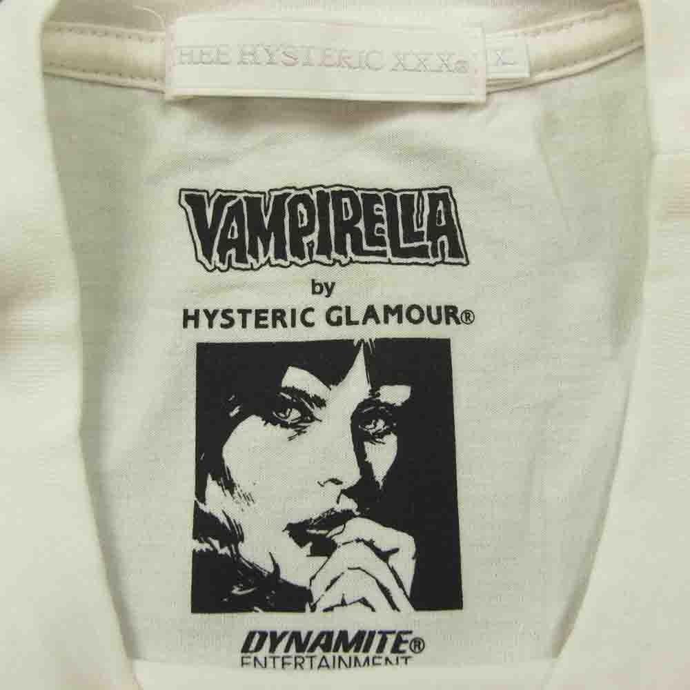 HYSTERIC GLAMOUR ヒステリックグラマー 21AW 06213CT01 THEE HYSTERIC XXX VAMPIRELLA #36 POKER GAME Tシャツ ホワイト系 XL【中古】
