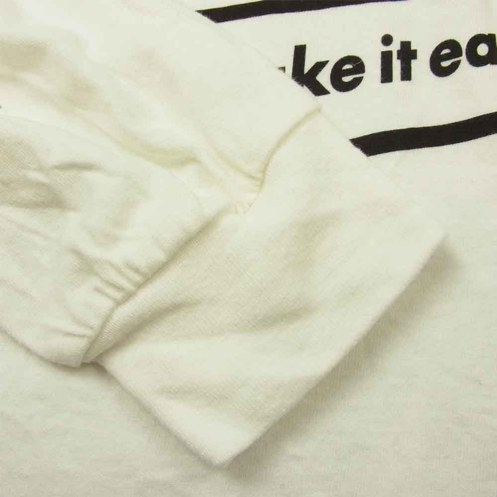 HYSTERIC GLAMOUR ヒステリックグラマー 02213CT10 TAKE IT EASY ベア タバコ Tシャツ 長袖 ホワイト系 L【中古】