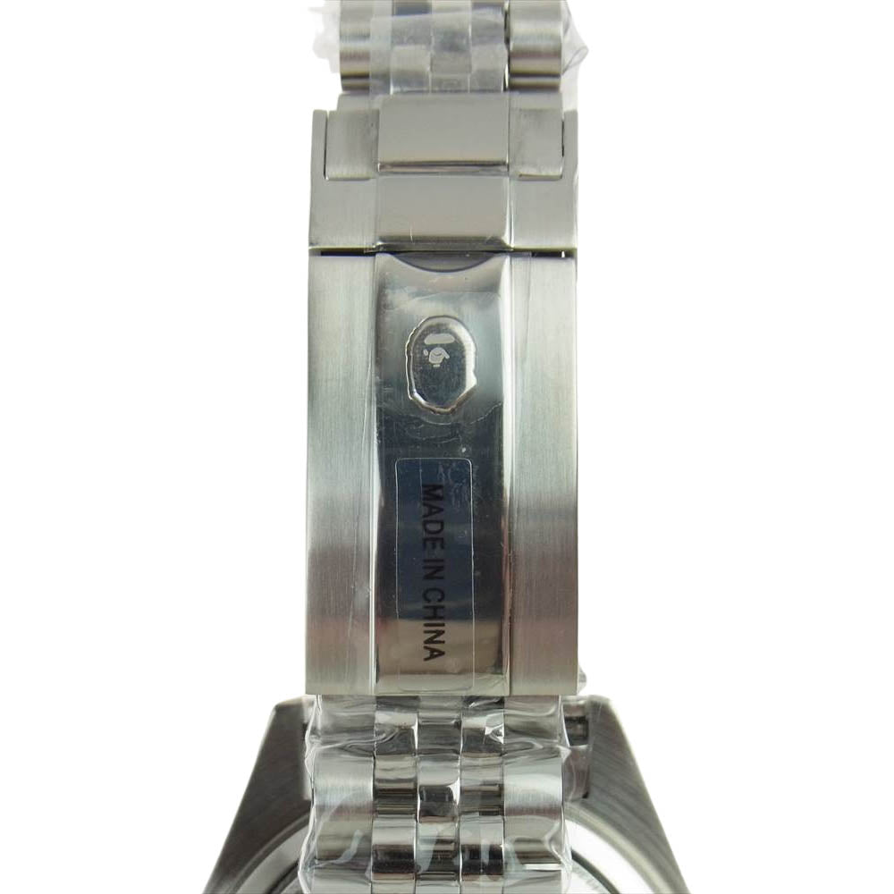 A BATHING APE アベイシングエイプ T002 VINTAGE TYPE 2 BAPEX 時計 シルバー系【新古品】【未使用】【中古】