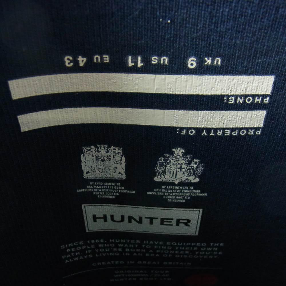 ハンター HUNTER ORIGINAL TOUR オリジナル ツアー ロング レイン ブーツ ネイビー系 UK9【極上美品】【中古】
