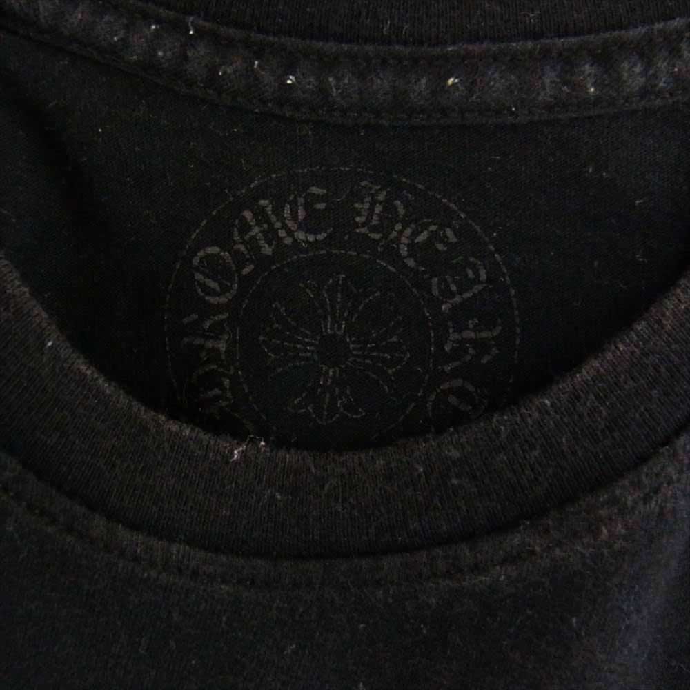 CHROME HEARTS クロムハーツ（原本無） LOS ANGELS バックロゴ CHクロス ポケット Tシャツ ブラック系 S【中古】
