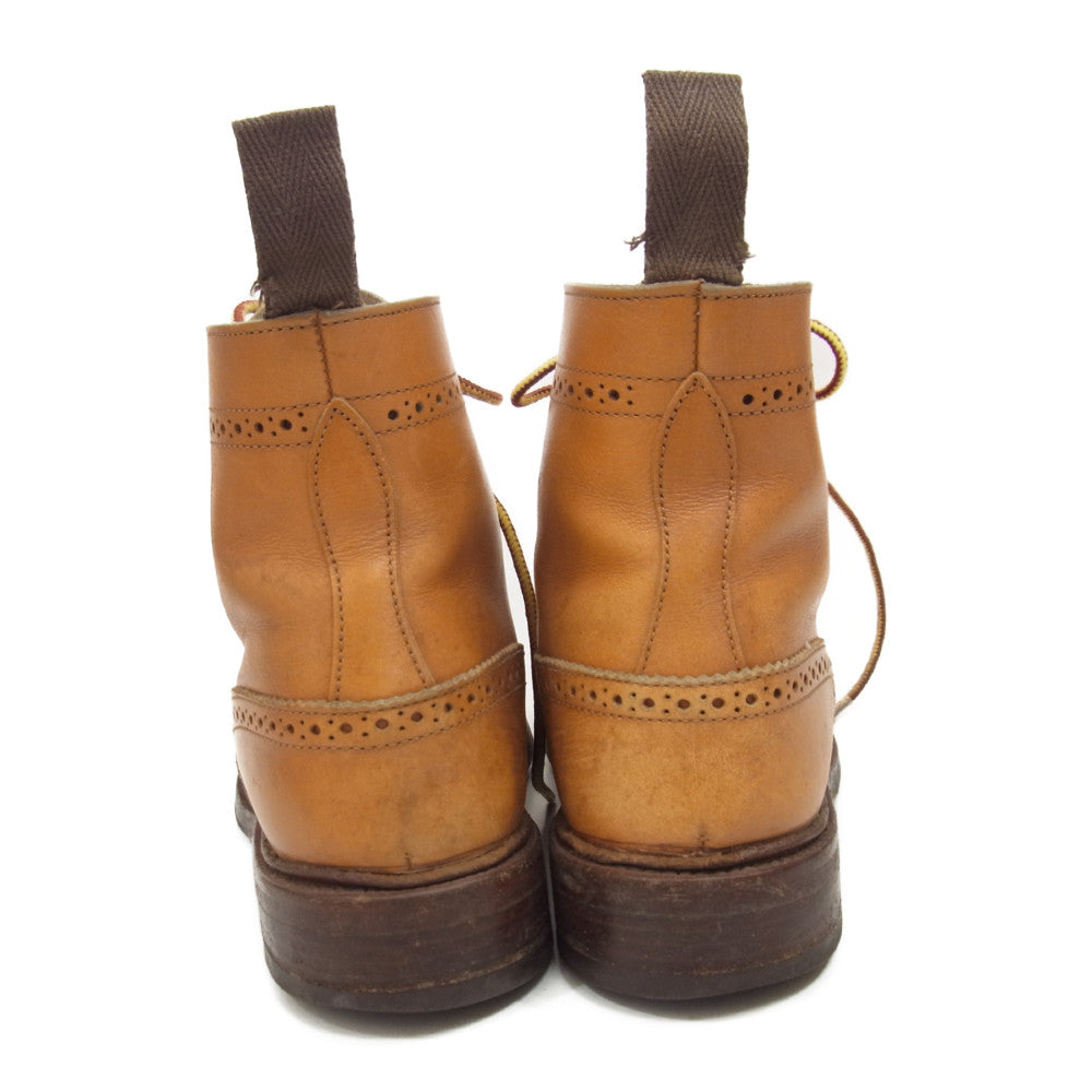 Tricker's トリッカーズ LS180 ウィングチップ カントリー ブーツ キャメル ブラウン系 5【中古】