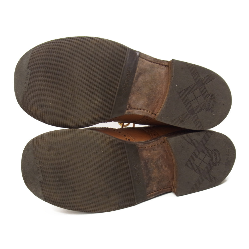 Tricker's トリッカーズ LS180 ウィングチップ カントリー ブーツ キャメル ブラウン系 5【中古】