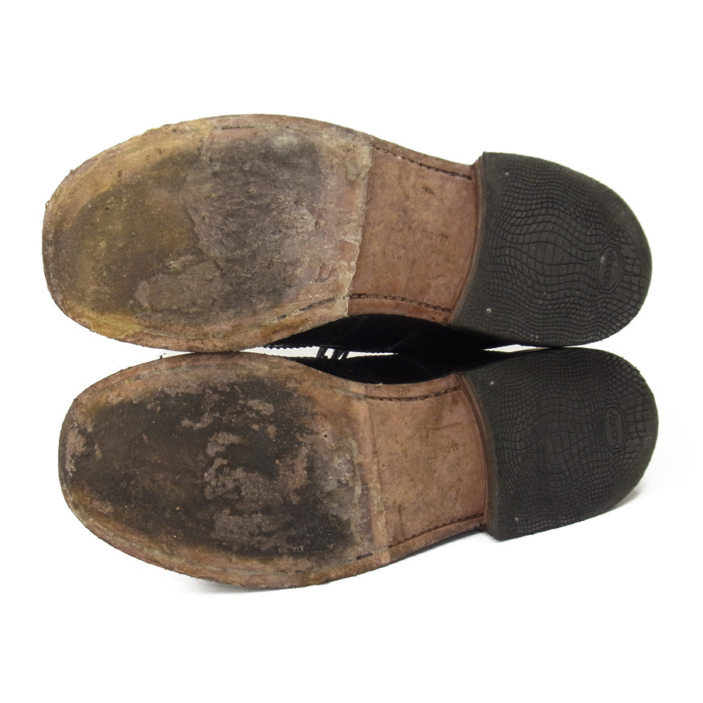 Tricker's トリッカーズ L2508 ウィングチップ カントリー ブーツ ブラック ブラック系 5【中古】