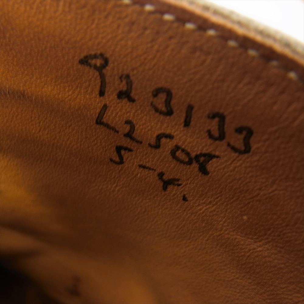 Tricker's トリッカーズ L2508 ウィングチップ カントリー ブーツ ブラック ブラック系 5【中古】