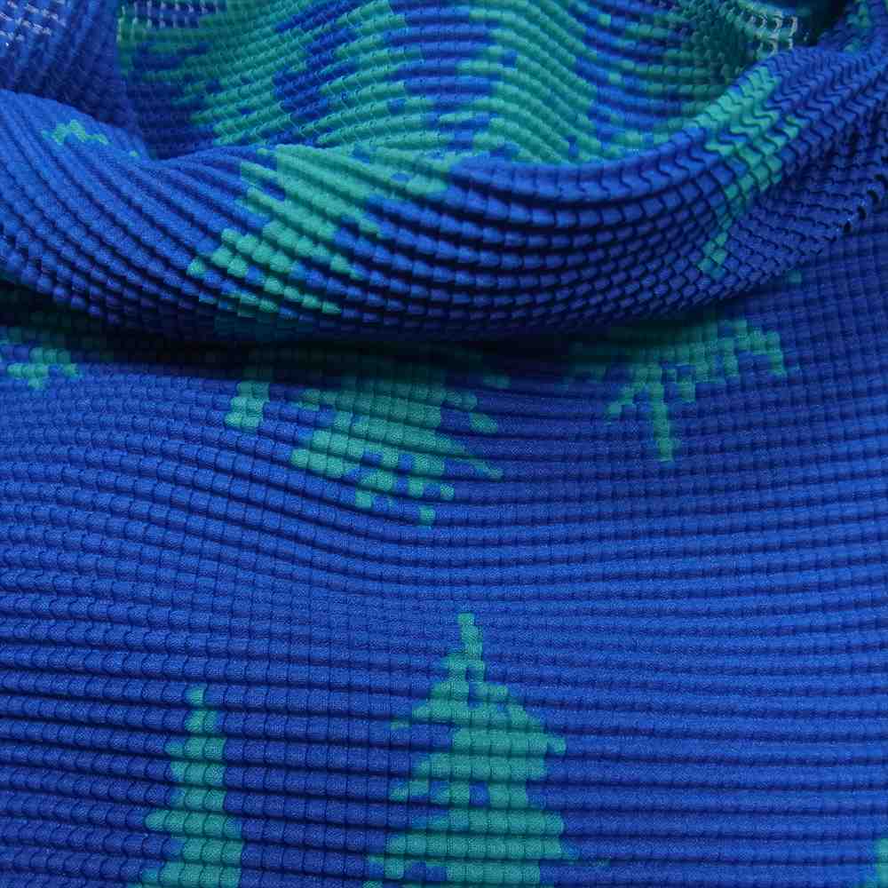 ISSEY MIYAKE イッセイミヤケ MI13FFJ671 me ミー ボックスプリーツ ボトルネック ツリー カットソー 長袖 ブルー系 FREE【美品】【中古】