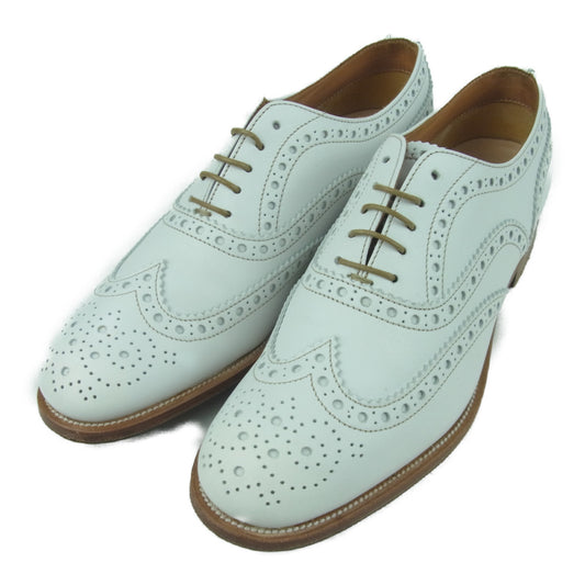 CHURCH'S チャーチ BURWOOD バーウッド ウィングチップ レザー シューズ イタリア製 ホワイト系 37【中古】