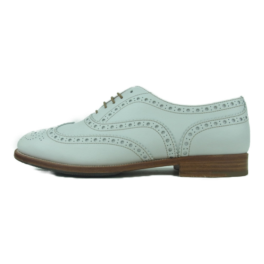 CHURCH'S チャーチ BURWOOD バーウッド ウィングチップ レザー シューズ イタリア製 ホワイト系 37【中古】