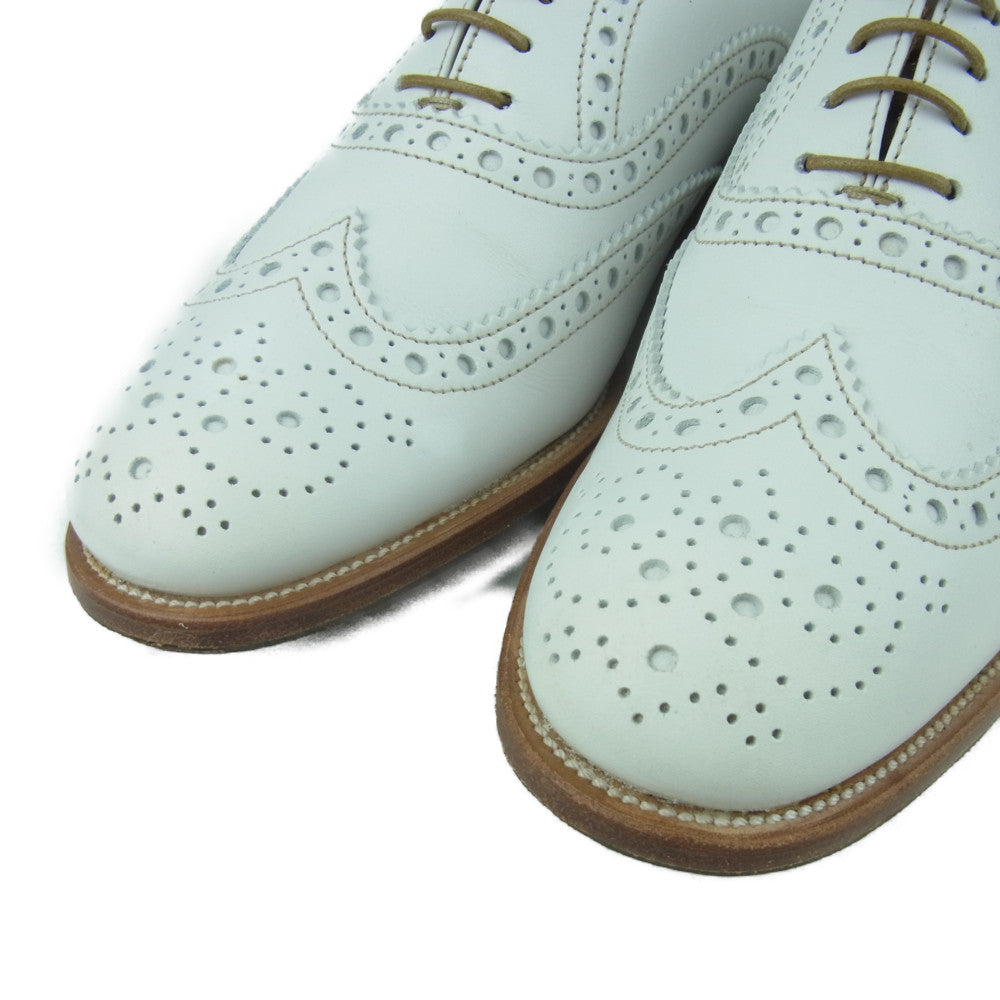 CHURCH'S チャーチ BURWOOD バーウッド ウィングチップ レザー シューズ イタリア製 ホワイト系 37【中古】