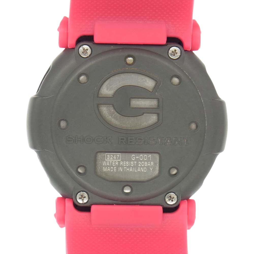 G-SHOCK ジーショック G-001-1BDR ジェイソン ピンク 時計 ピンク系 ブラック系【極上美品】【中古】