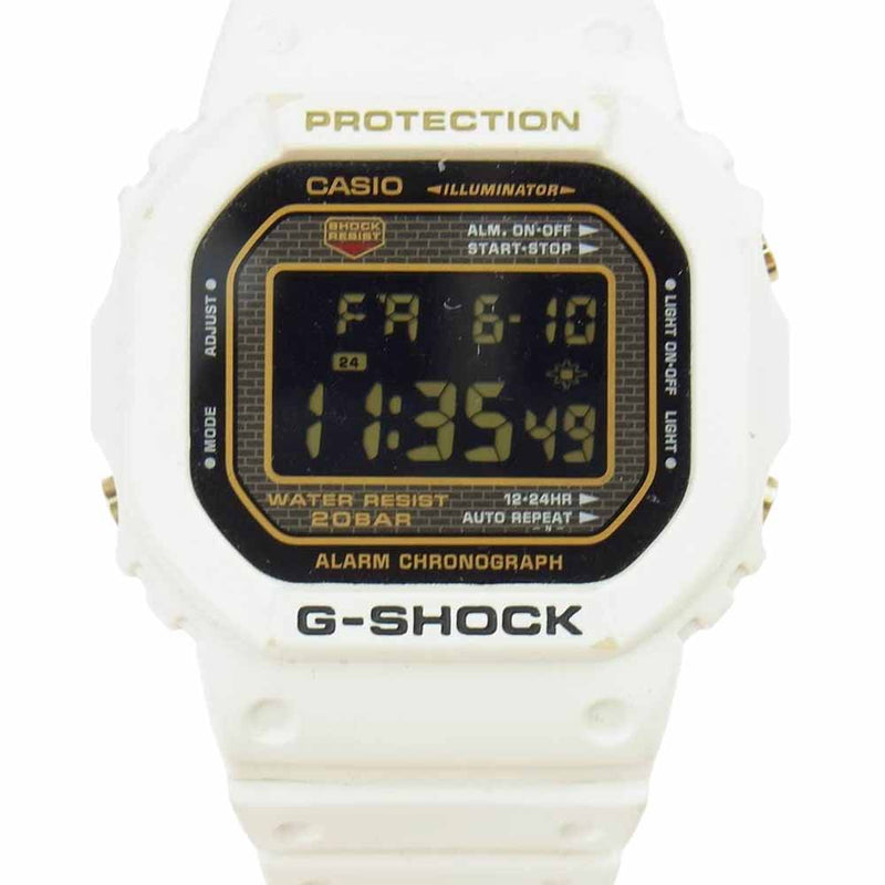 G-SHOCK ジーショック DW-50258-7JF 25周年モデル ライジング ホワイト 時計 ホワイト系【中古】