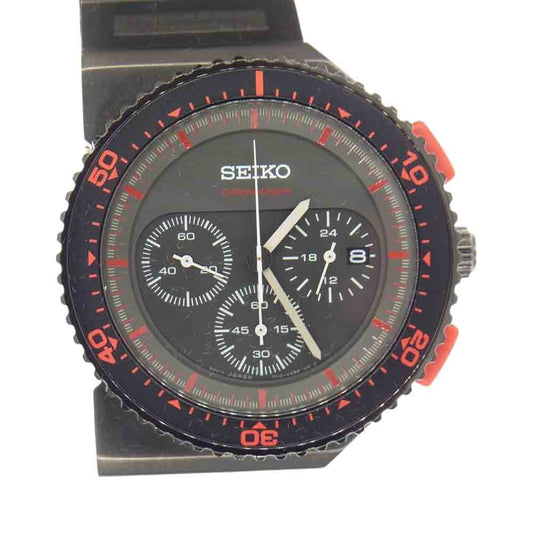 SEIKO セイコー SCED003  ジウジアーロ SPIRIT SMART スピリット スマート クロノグラフ 時計 茶馬 ブラック系【極上美品】【中古】