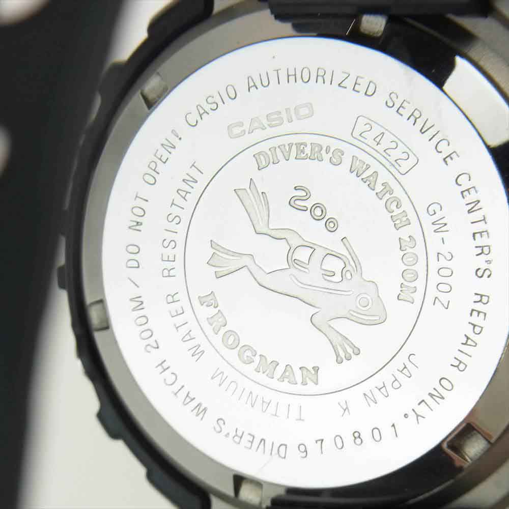 G-SHOCK ジーショック GW-200Z-1JF FROGMAN フロッグマン 時計 ブラック系【極上美品】【中古】