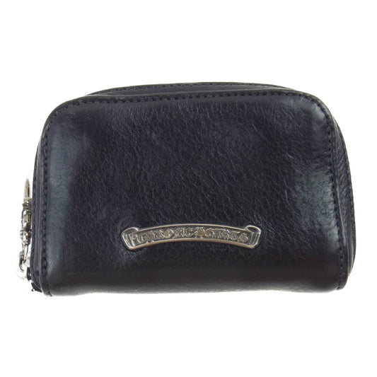 CHROME HEARTS クロムハーツ（原本有） COIN CASE ラウンドファスナー コインケース ブラック系【中古】