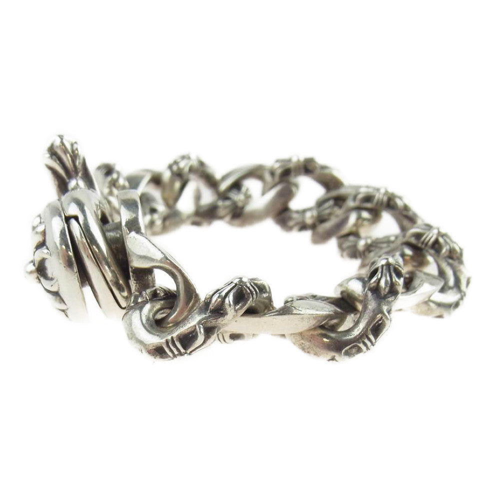 CHROME HEARTS クロムハーツ（原本有） FNCY CHN LNK ファンシーリンク クリップ ブレスレット 13リンク シルバー系【中古】