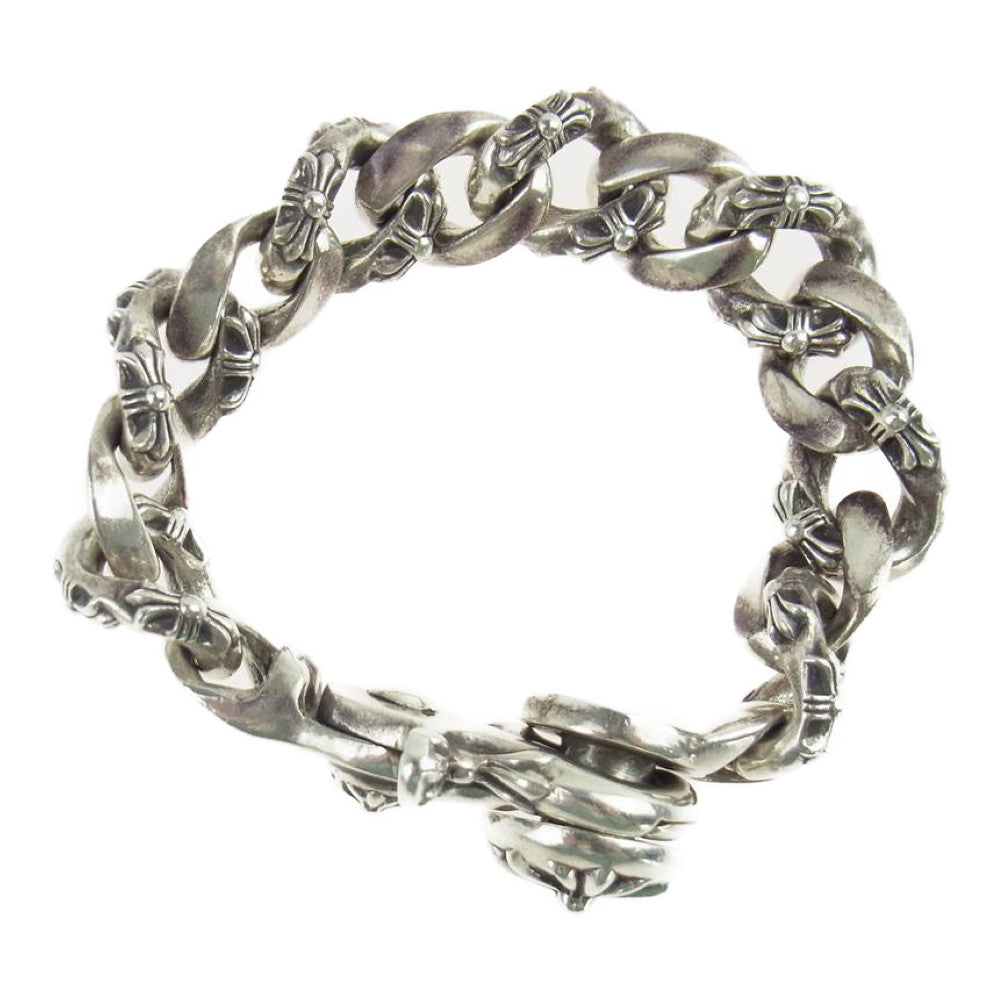 CHROME HEARTS クロムハーツ（原本有） FNCY CHN LNK ファンシーリンク クリップ ブレスレット 13リンク シルバー系【中古】