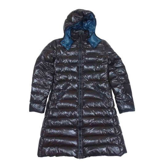 MONCLER モンクレール MOKA GIUBBOTTO モカ フード 着脱可能 ダウン コート ダークブラウン系 1【中古】