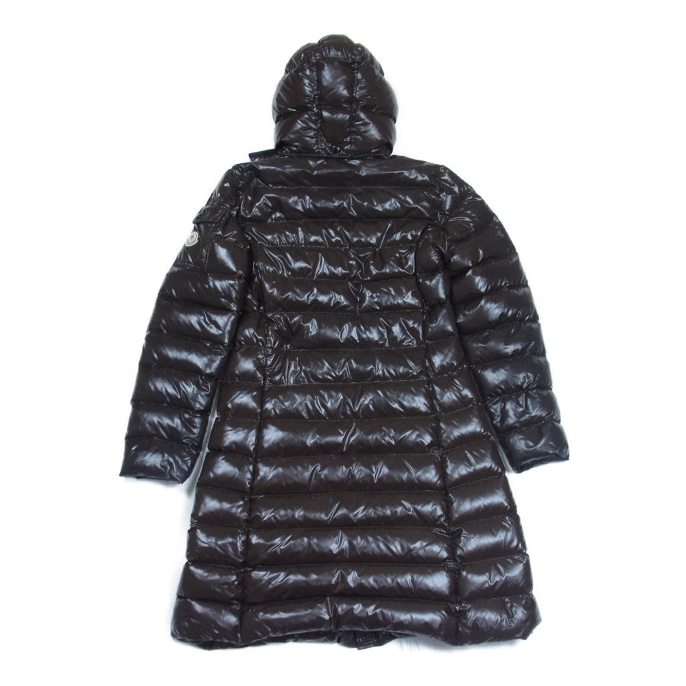 MONCLER モンクレール MOKA GIUBBOTTO モカ フード 着脱可能 ダウン コート ダークブラウン系 1【中古】