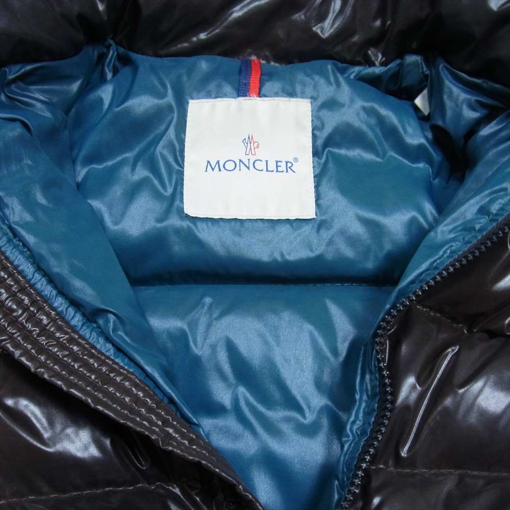 MONCLER モンクレール MOKA GIUBBOTTO モカ フード 着脱可能 ダウン コート ダークブラウン系 1【中古】