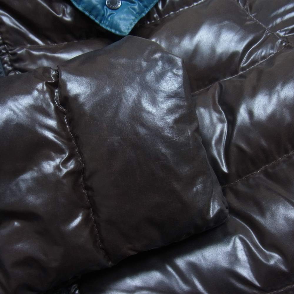 MONCLER モンクレール MOKA GIUBBOTTO モカ フード 着脱可能 ダウン コート ダークブラウン系 1【中古】