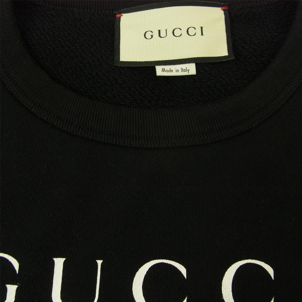 GUCCI グッチ 19SS  475532 XJAOI  リップ マウス プリント スウェット トレーナー ブラック系【中古】