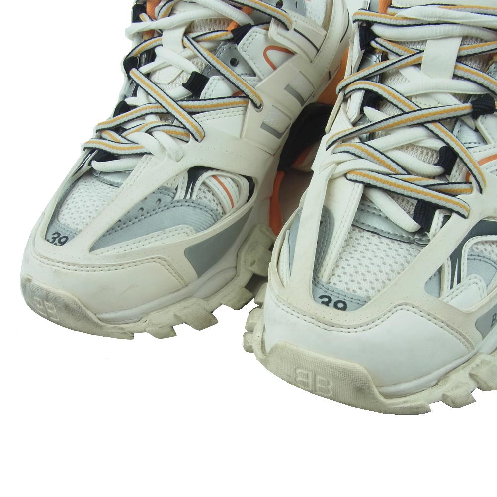 BALENCIAGA バレンシアガ 18AW 542023 TRACK TRAINERS トラック トレーナー ダッド ロー スニーカー オフホワイト系 26cm【中古】