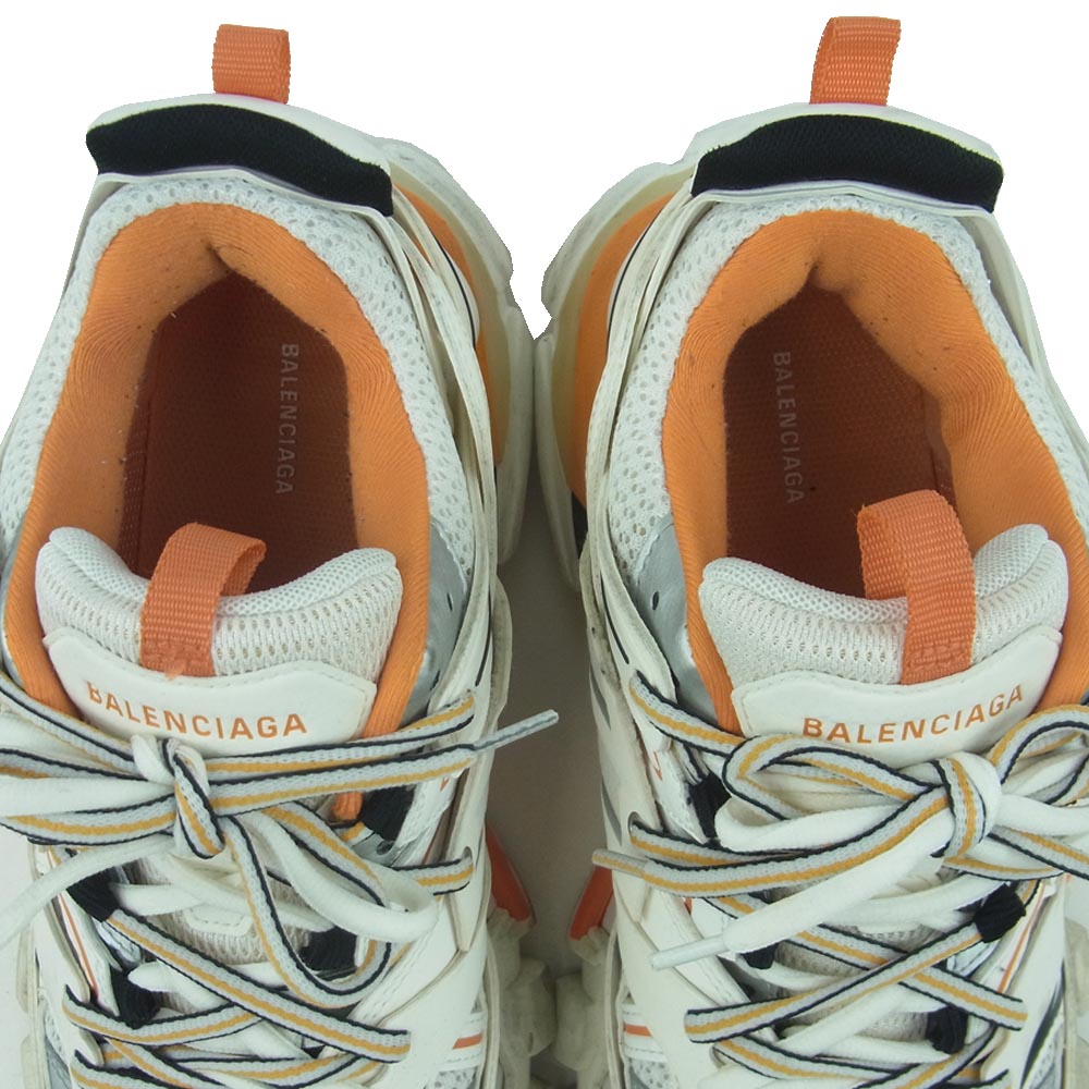 BALENCIAGA バレンシアガ 18AW 542023 TRACK TRAINERS トラック トレーナー ダッド ロー スニーカー オフホワイト系 26cm【中古】